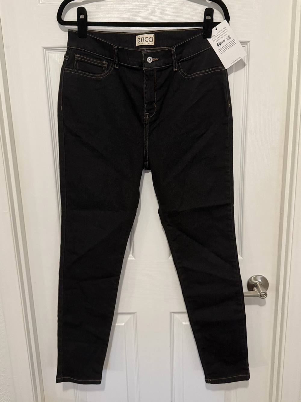 Etica Charcoal Wash Skinny Jeans — High Rise Slim Fit